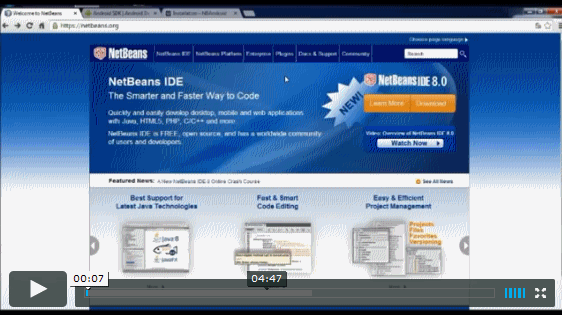 ImgFeatured Video Netbeans