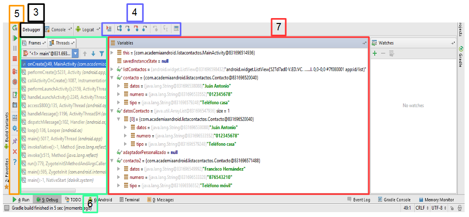 Debugger en Android Studio