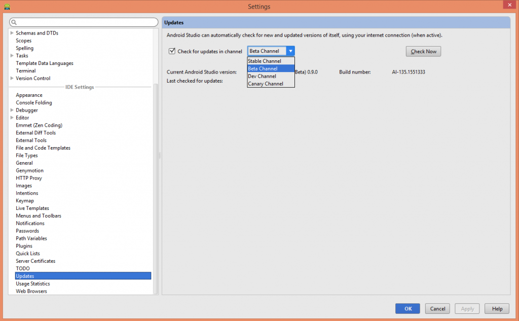 Updates Android Studio