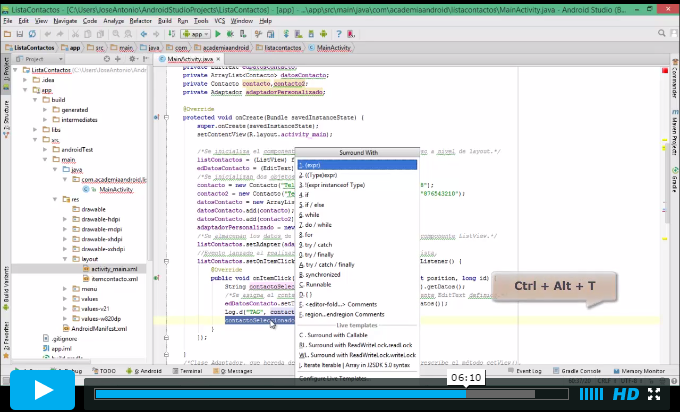 Videotutorial: Funcionalidades De Android Studio Que Debemos Conocer