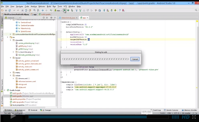 Videotutorial: Proyecto Notificaciones En Android 5 Lollipop
