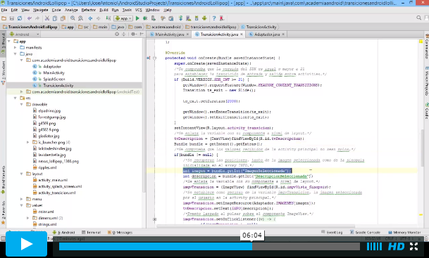 Videotutorial: Proyecto Android 5.0 Con Material Design