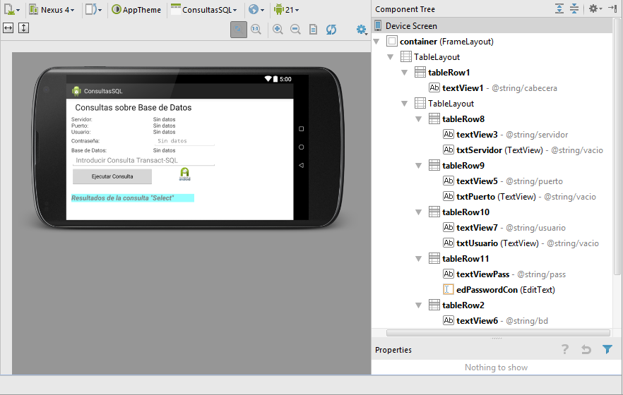 Proyecto Conexión Android Con MySQL: Versión Android Studio – Android 5.0