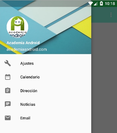Navigation Drawer Y Clase Navigation View