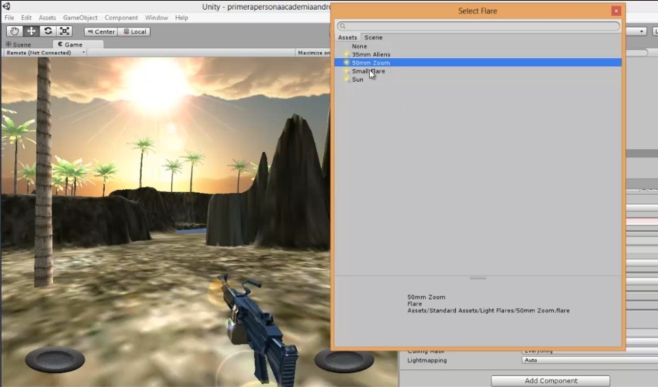 Proyecto Unity 3D: Ambientación Escena