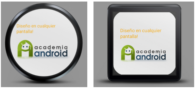 Layout Android Wear Smartwatches